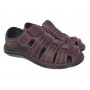 Sandale barbati casual din piele naturala Bordeaux GKR73VIS